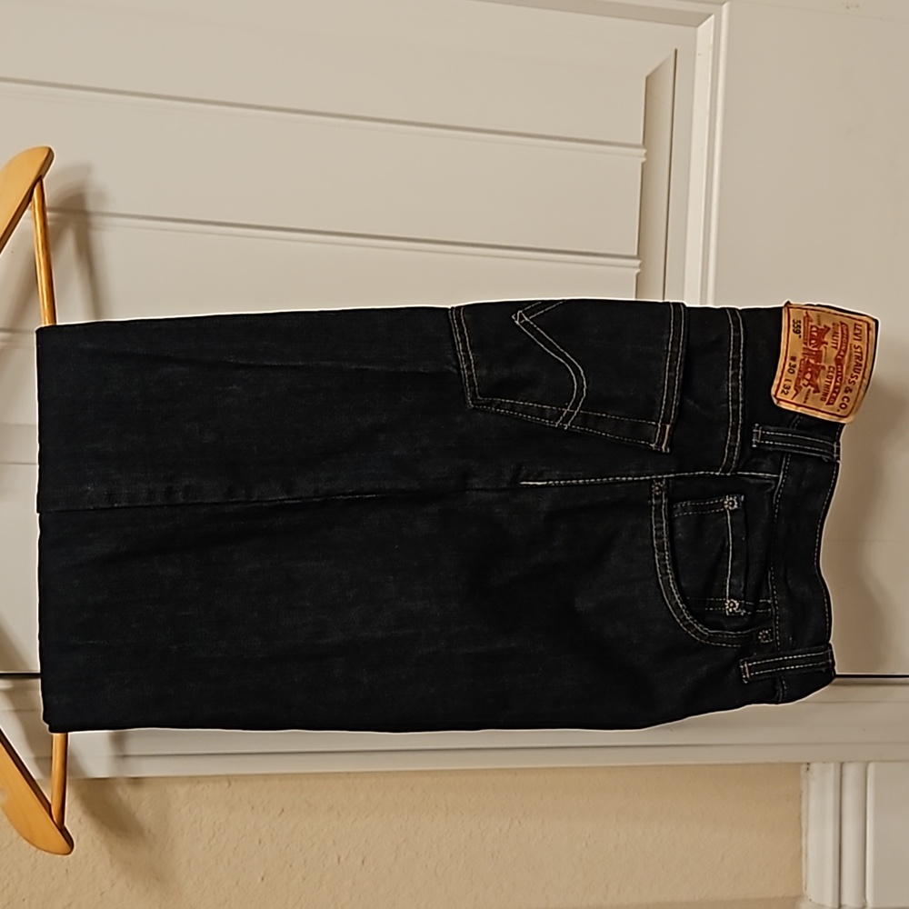 Levi's® 559™ Stretch Relaxed Straight Fit Jeans Dark Wash 30 Waist 32 Length